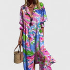 Floral Print Summer Maxi Dress