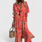 Floral Print Summer Maxi Dress