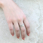 Vintage gelaagde goud- en zilverkleurige ring