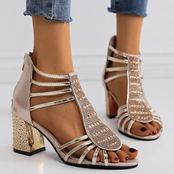 Women's Strappy Block Heel Sandals