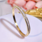 Goudkleurige baguette-armband