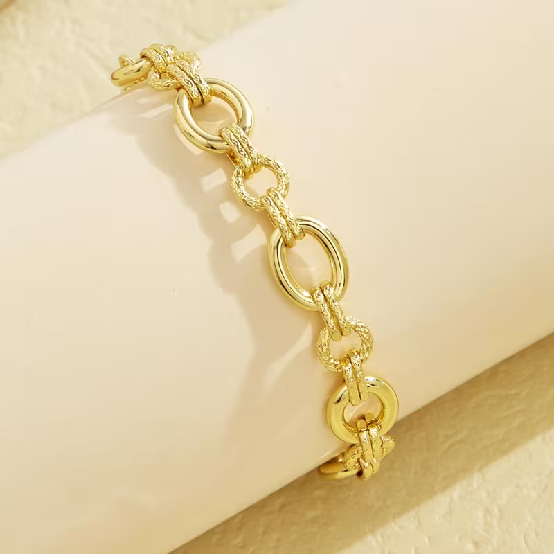 Gold-Tone Oval Link Chain Bracelet