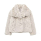 Leather-Look Longline Coat with Clean, Classic Lines