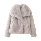 Leather-Look Longline Coat with Clean, Classic Lines
