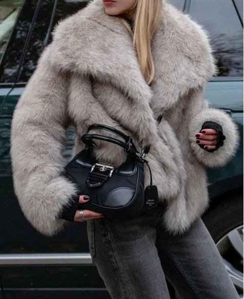 Leather-Look Longline Coat with Clean, Classic Lines