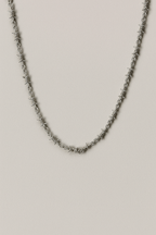 Twisted Wire Style Chain Necklace, Polished Metal