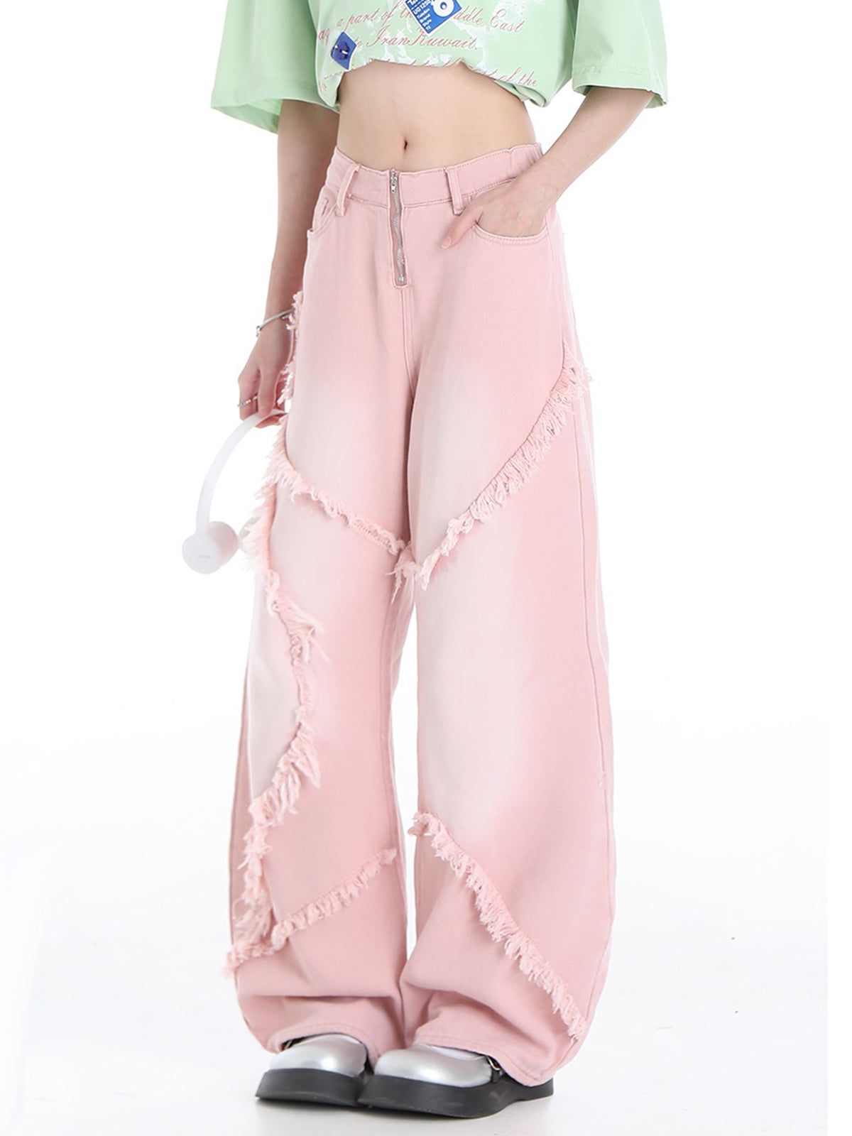 Loose fit jeans met ontspannen rechte pijp en zacht denim