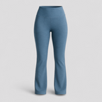 Bootcut sportbroek met hoge taille en zakken aan de voorkant
