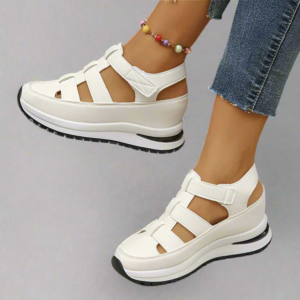 Platform Sandals with Ankle Strap