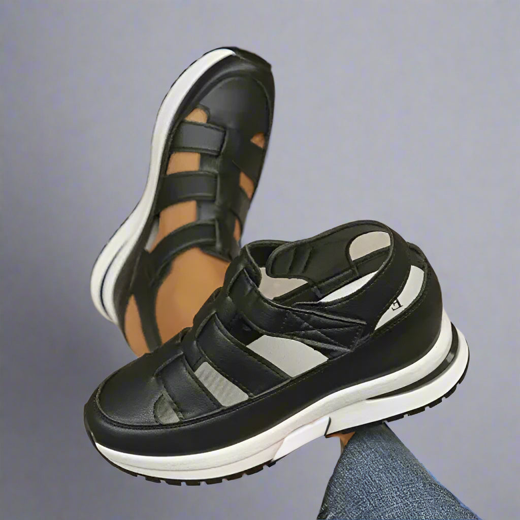 Platform Sandals with Ankle Strap