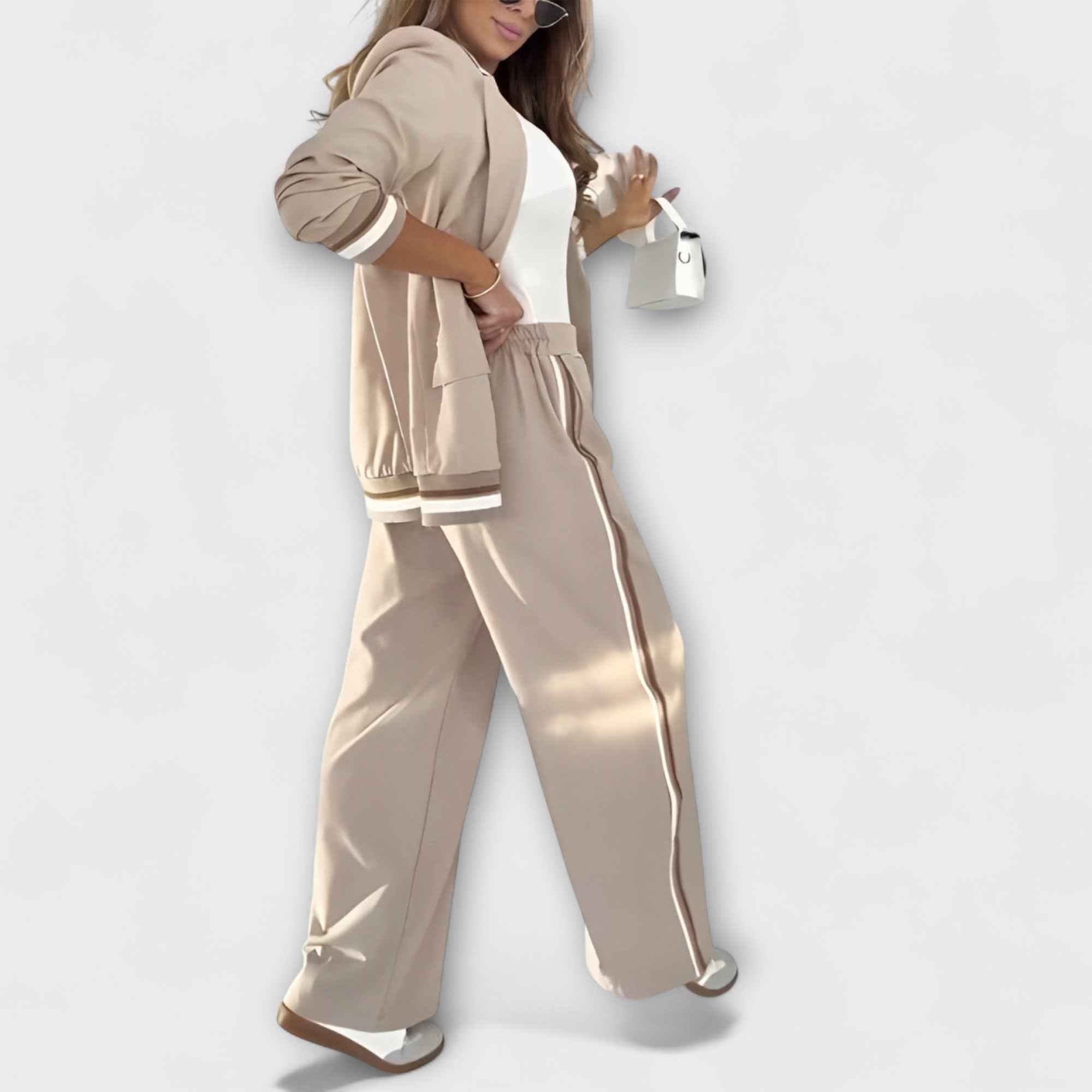 Soft Knit Two Piece Lounge Set with a Relaxed Easy Fit