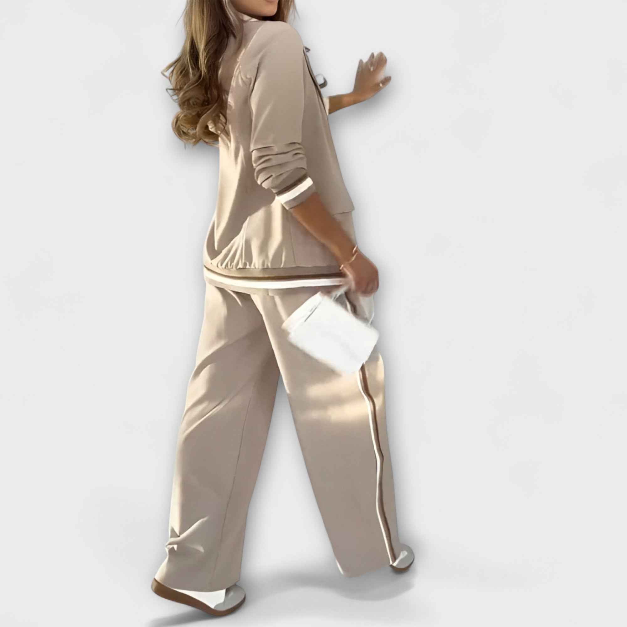 Soft Knit Two Piece Lounge Set with a Relaxed Easy Fit
