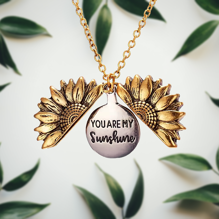 Ketting met zonnebloemhanger