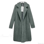 Fluffy Teddy Cape with Turn Down Collar and Open Front