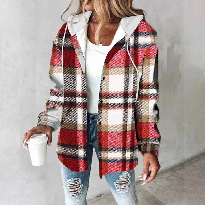 Slim Warm Jacket with a Feminine Line for Cold Days