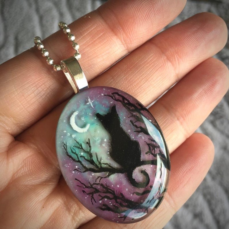 Starry Sky Cat Necklace