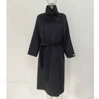 Longline Single-Breasted Brushed Coat with Turn-Down Collar