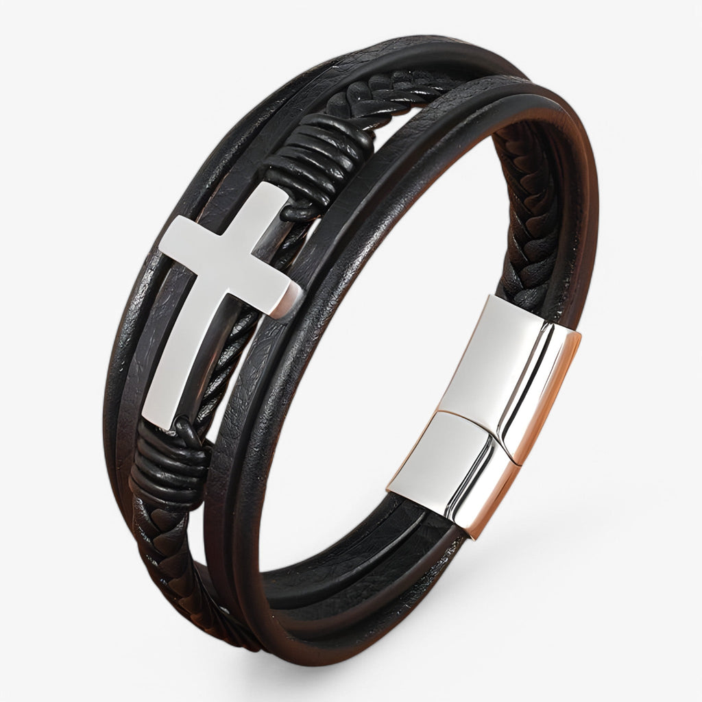 Roestvrijstalen schakelarmband met stevig gewicht