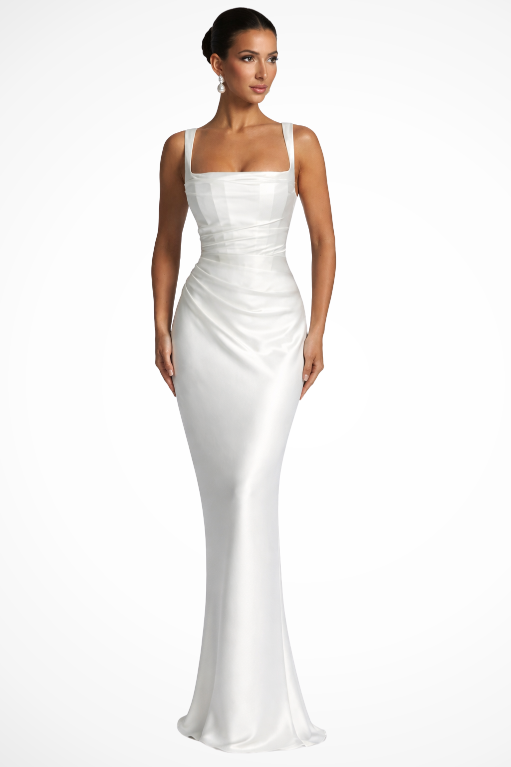 Valentina Maxi Square-neck Dress