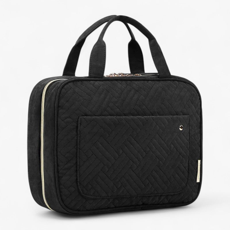 Large Fold-Out Multi-Layer Toiletry and Cosmetic Bag