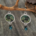 Vintage-Style Black Cat Dangle Earrings