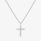 Cross Necklace in Three Tones