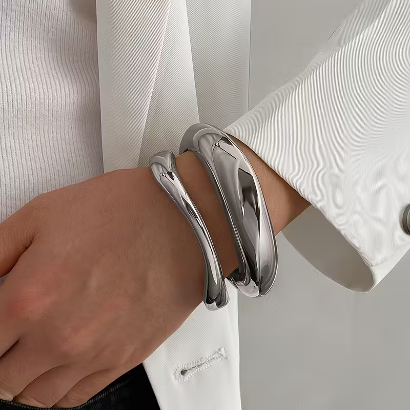 Sculpted Wave Bracelet