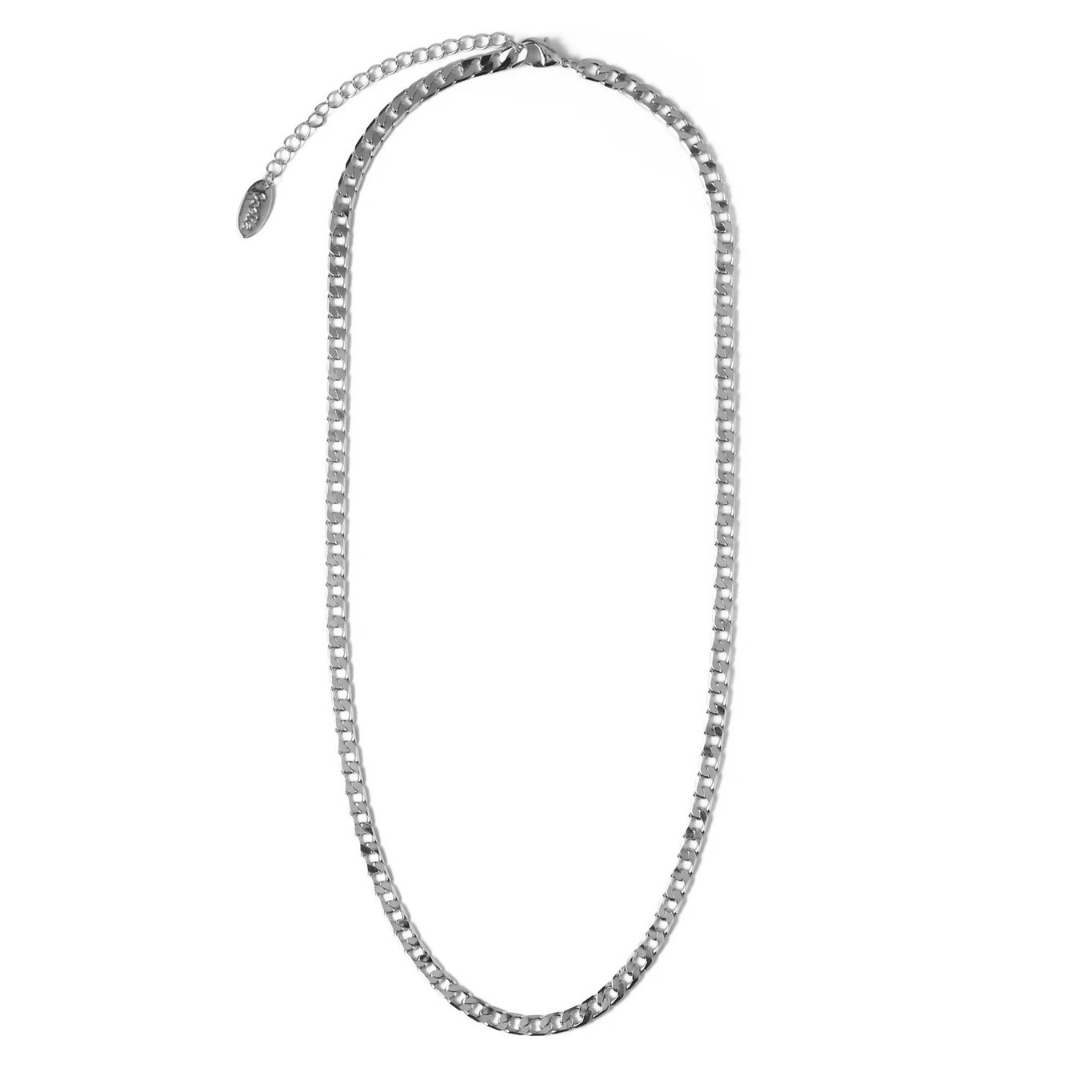Platte gourmetketting in twee metaalkleuren