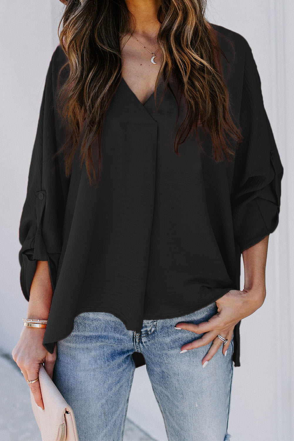 Winifred Women's V-Neck Long Sleeve Blouse