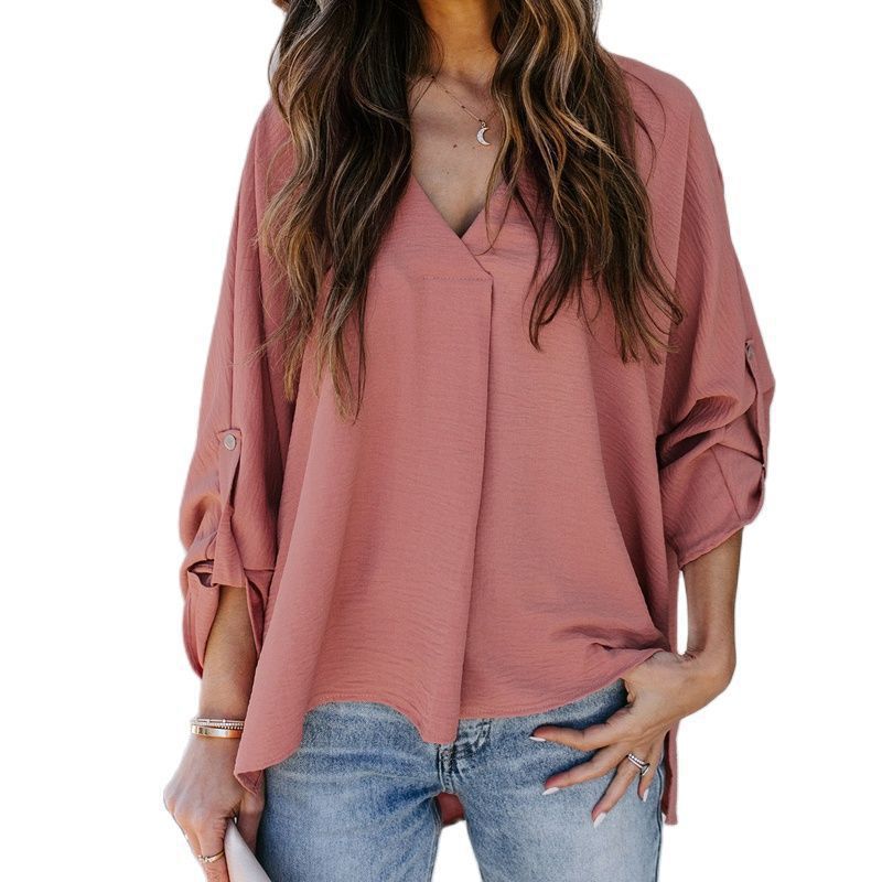 Winifred Women's V-Neck Long Sleeve Blouse