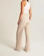 Women's Tailored Wide-Leg Trousers with a High Waist